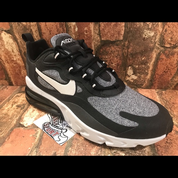 NEW Nike Air Max 270 React Black White Running 720 - Picture 5 of 7